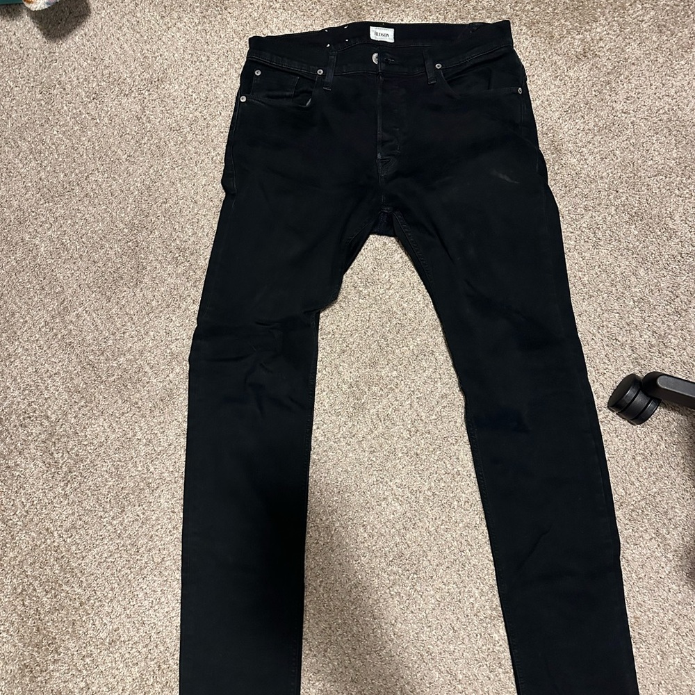 Hudson Byron Jeans Black Straight Fit